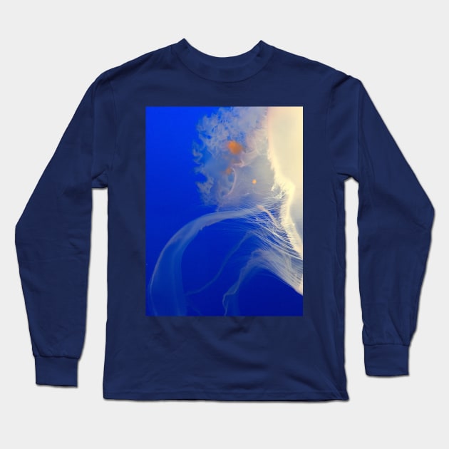 Award-Winning Floating Jelly Fish Long Sleeve T-Shirt by RhondaChase